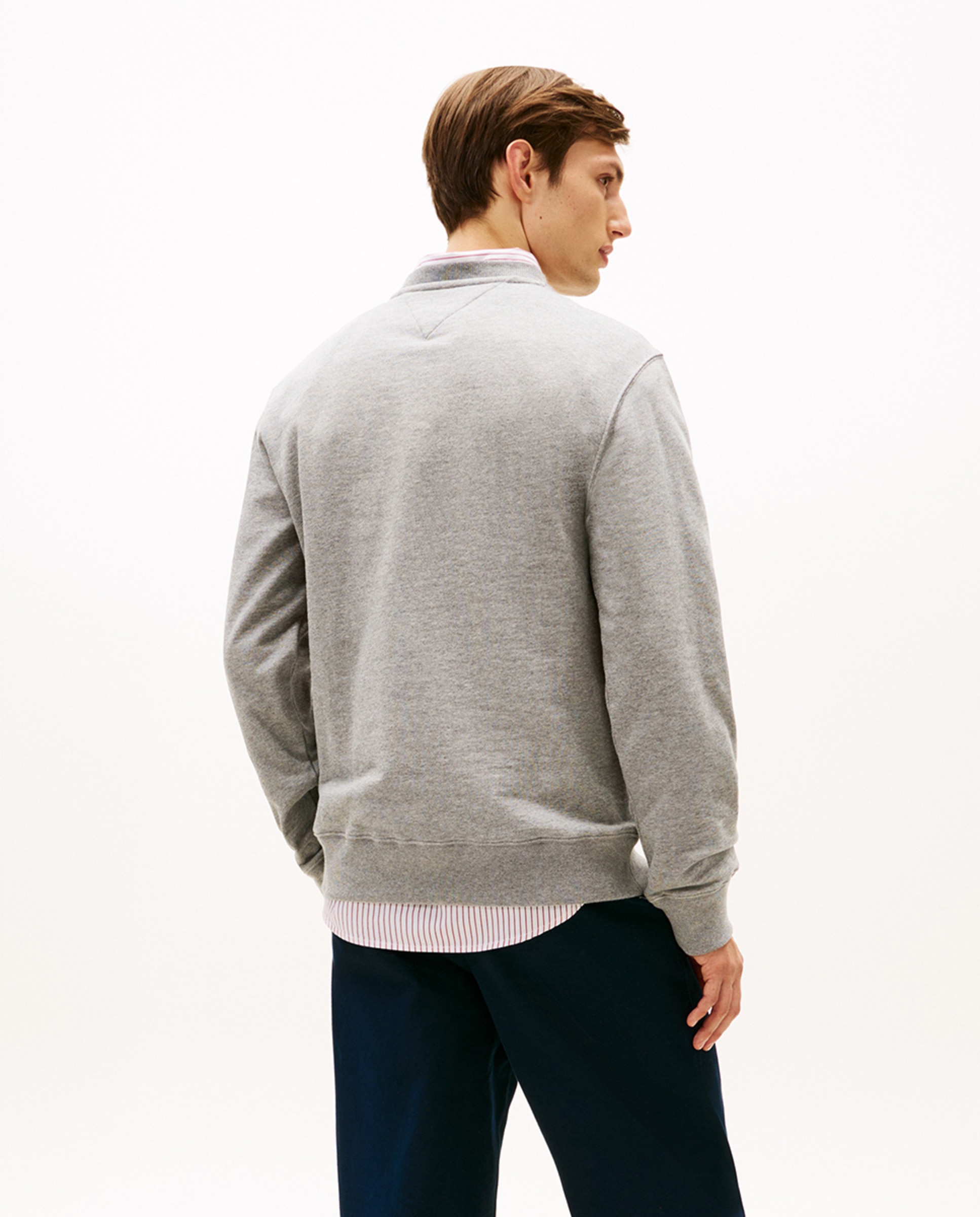 Sweatshirt sem Capuz nem Fecho de Correr Cinzento-2