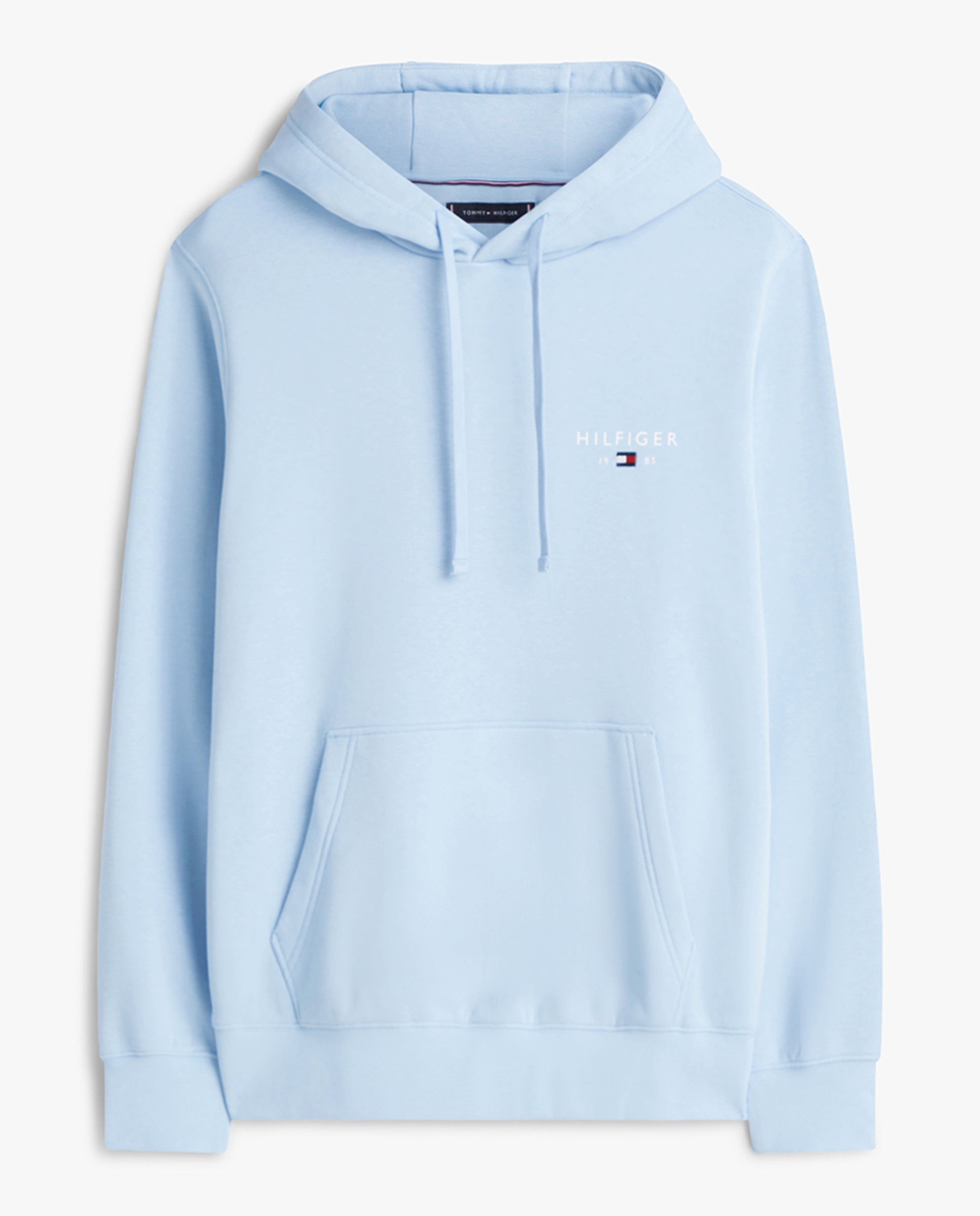 Sweatshirt com Capuz e sem Fecho de Correr Azul-4