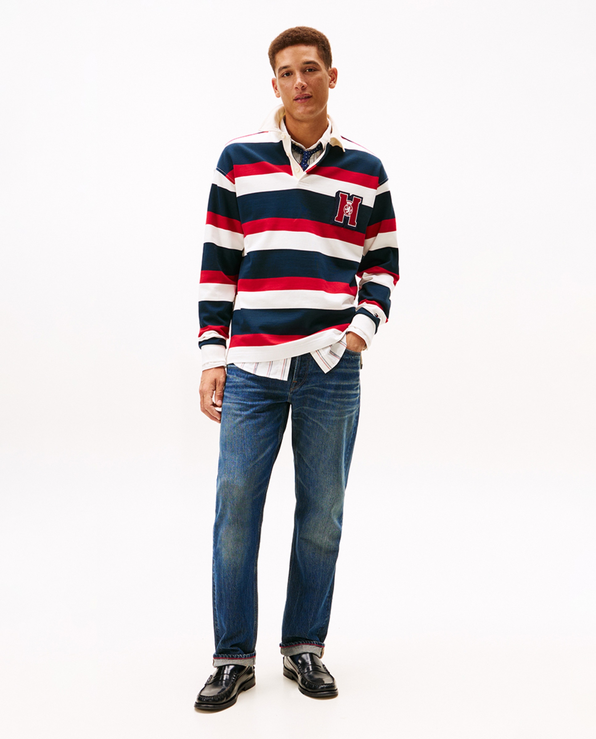 Sweatshirt Tipo Polo Estampada Multicolor-5