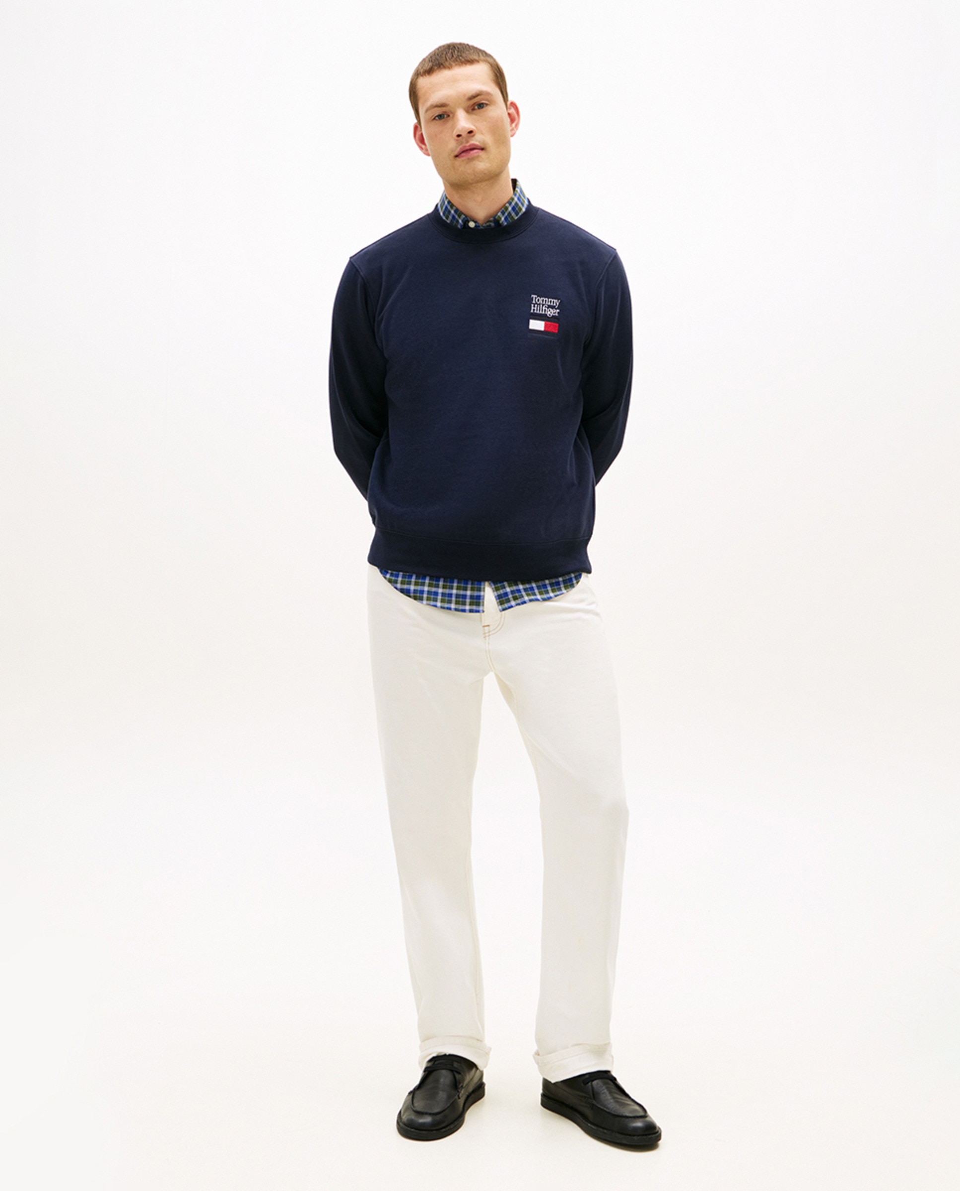 Sweatshirt sem Capuz nem Fecho de Correr Azul-marinho-6