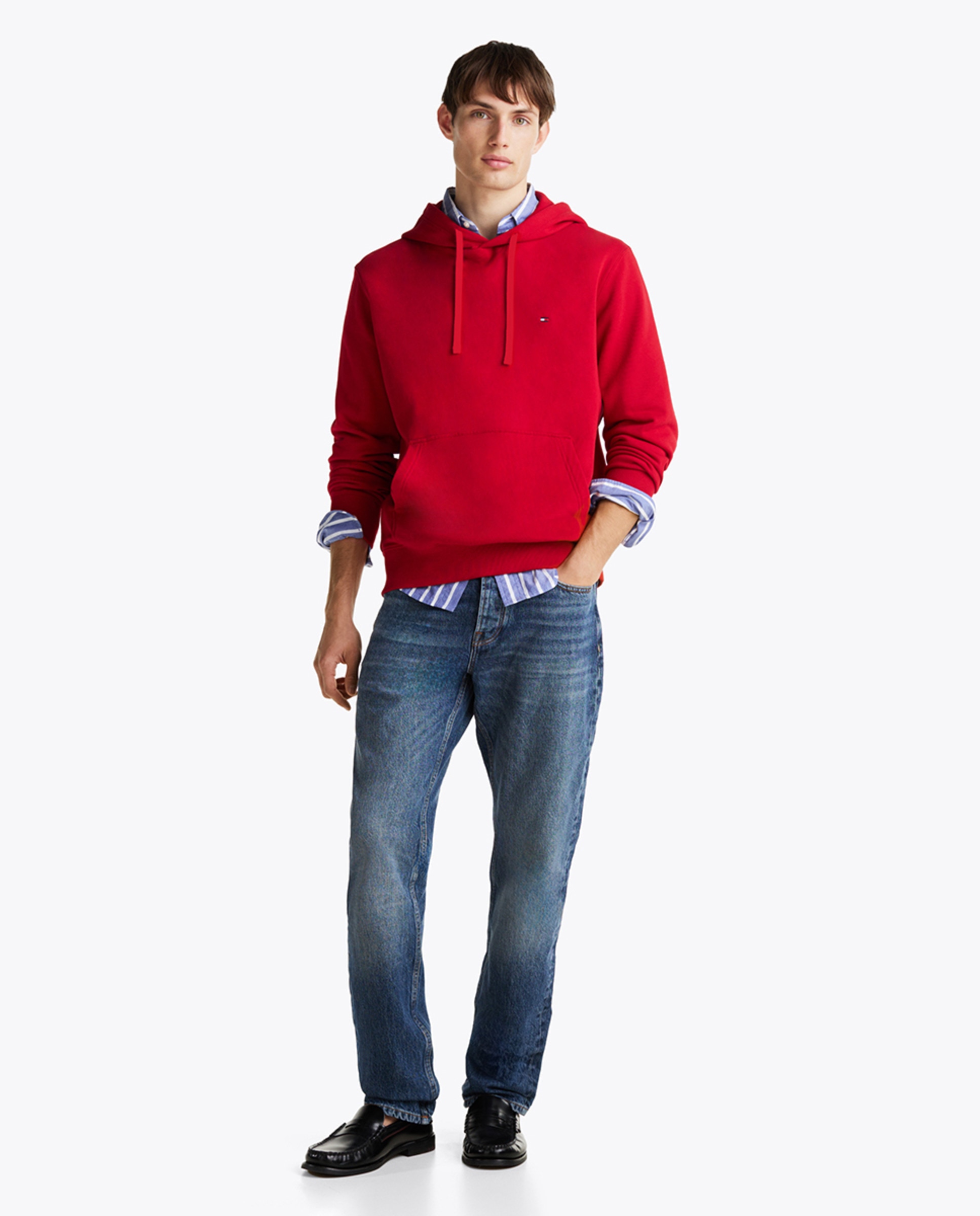 Sweatshirt Essential com Capuz Vermelho-5