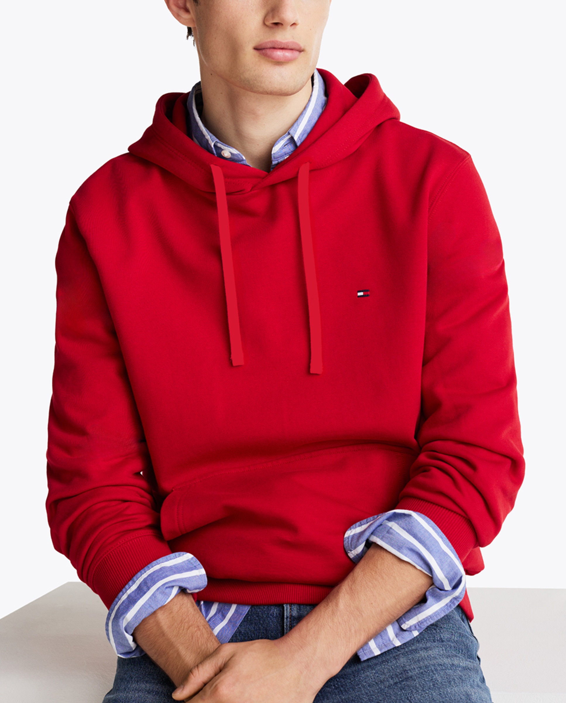 Sweatshirt Essential com Capuz Vermelho-3