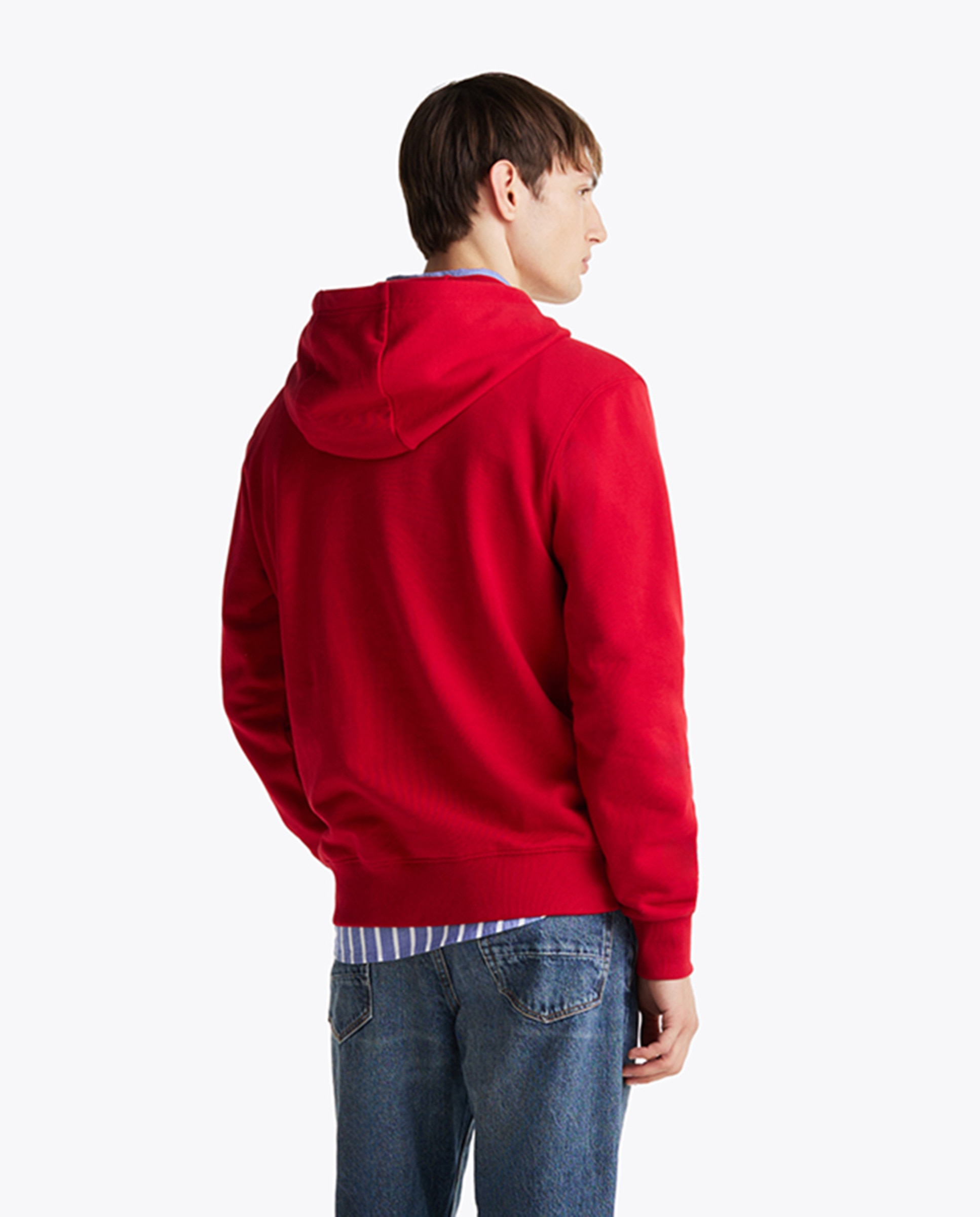 Sweatshirt Essential com Capuz Vermelho-2