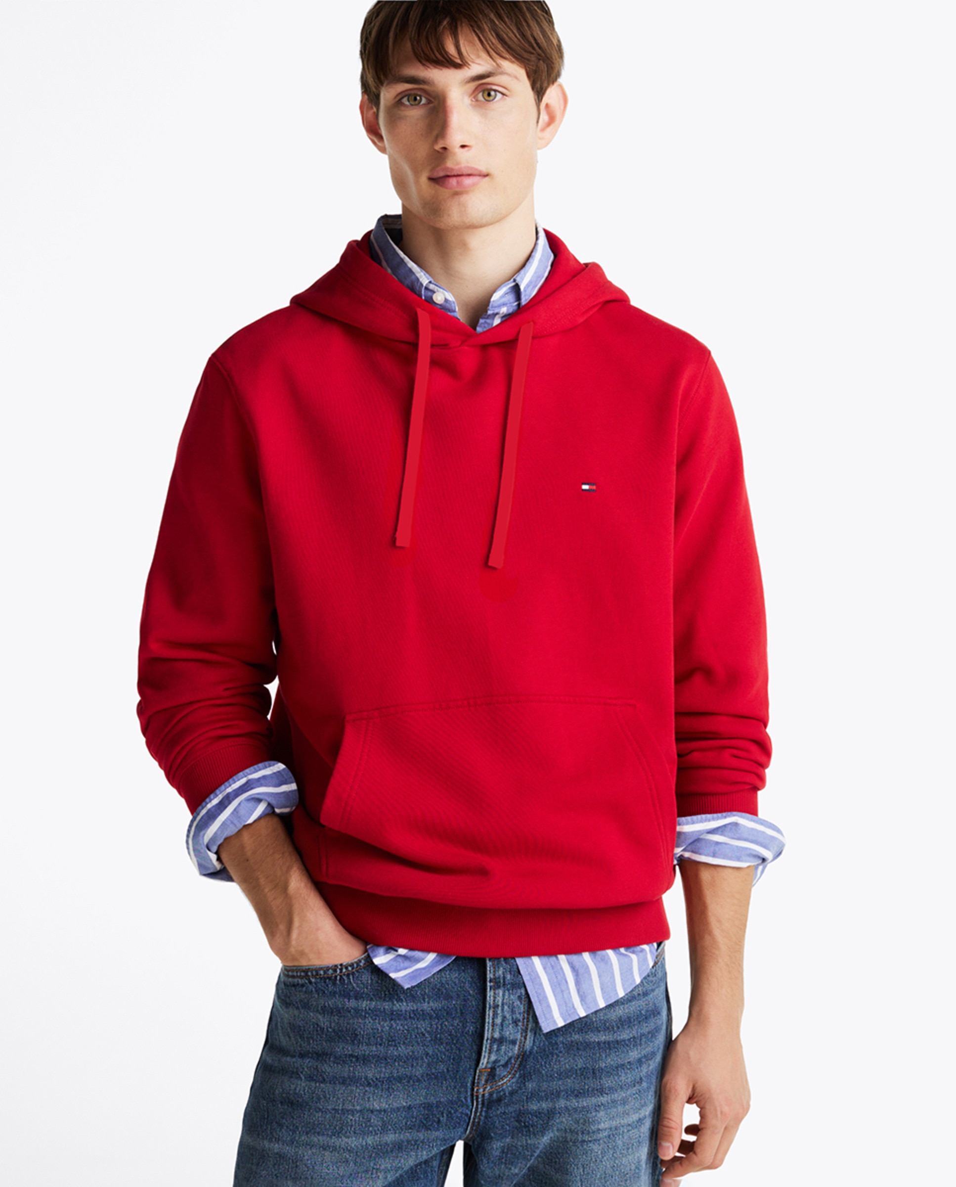 Sweatshirt Essential com Capuz Vermelho-1