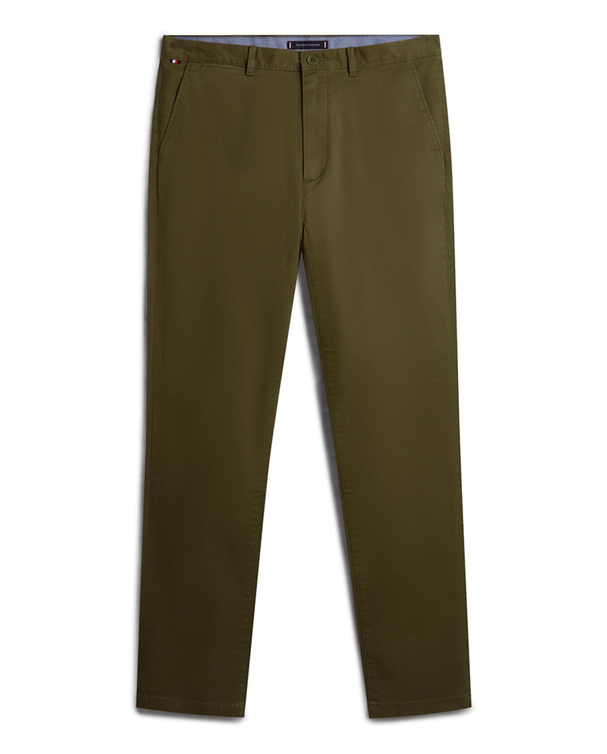 Calças Chino Denton Verde-militar-5