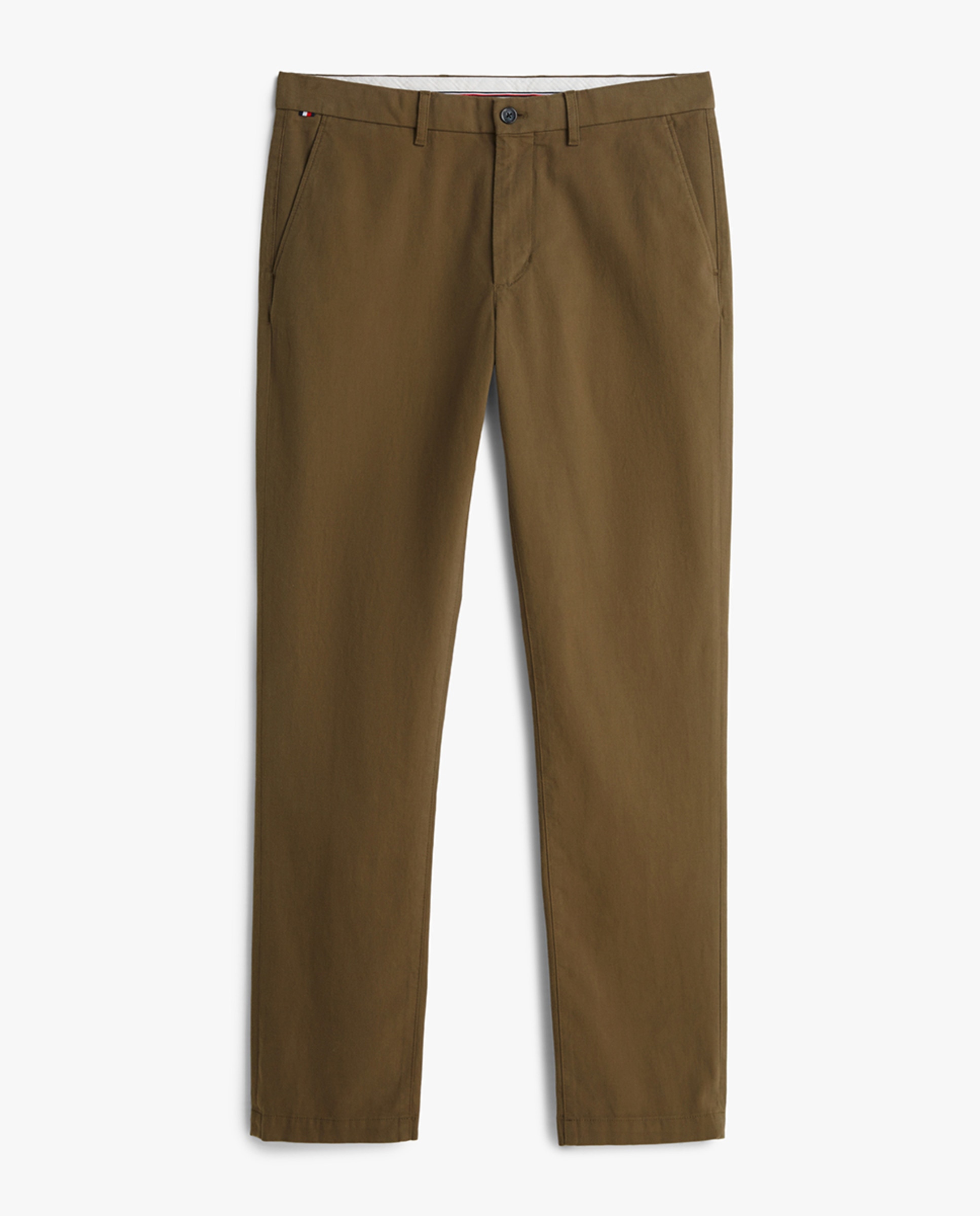 Calças Chino com Estrutura Verde-militar-5