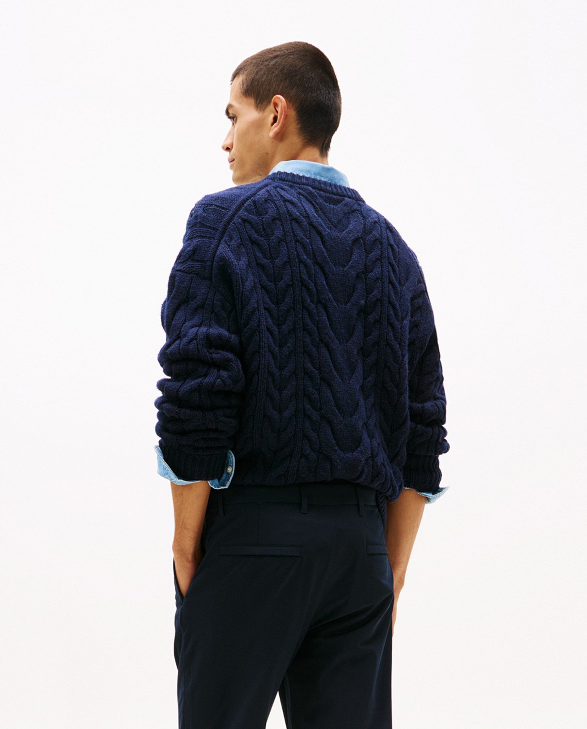 Calças Chino Técnicas Azul-marinho-3