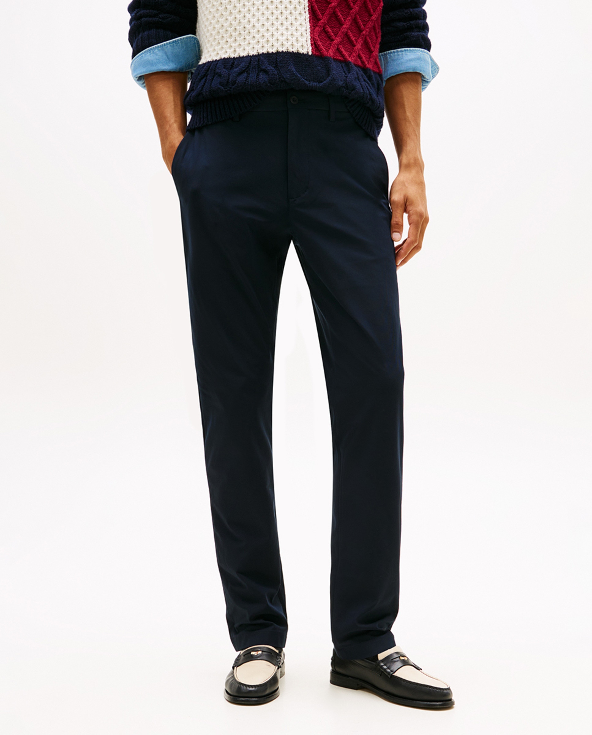 Calças Chino Técnicas Azul-marinho-2