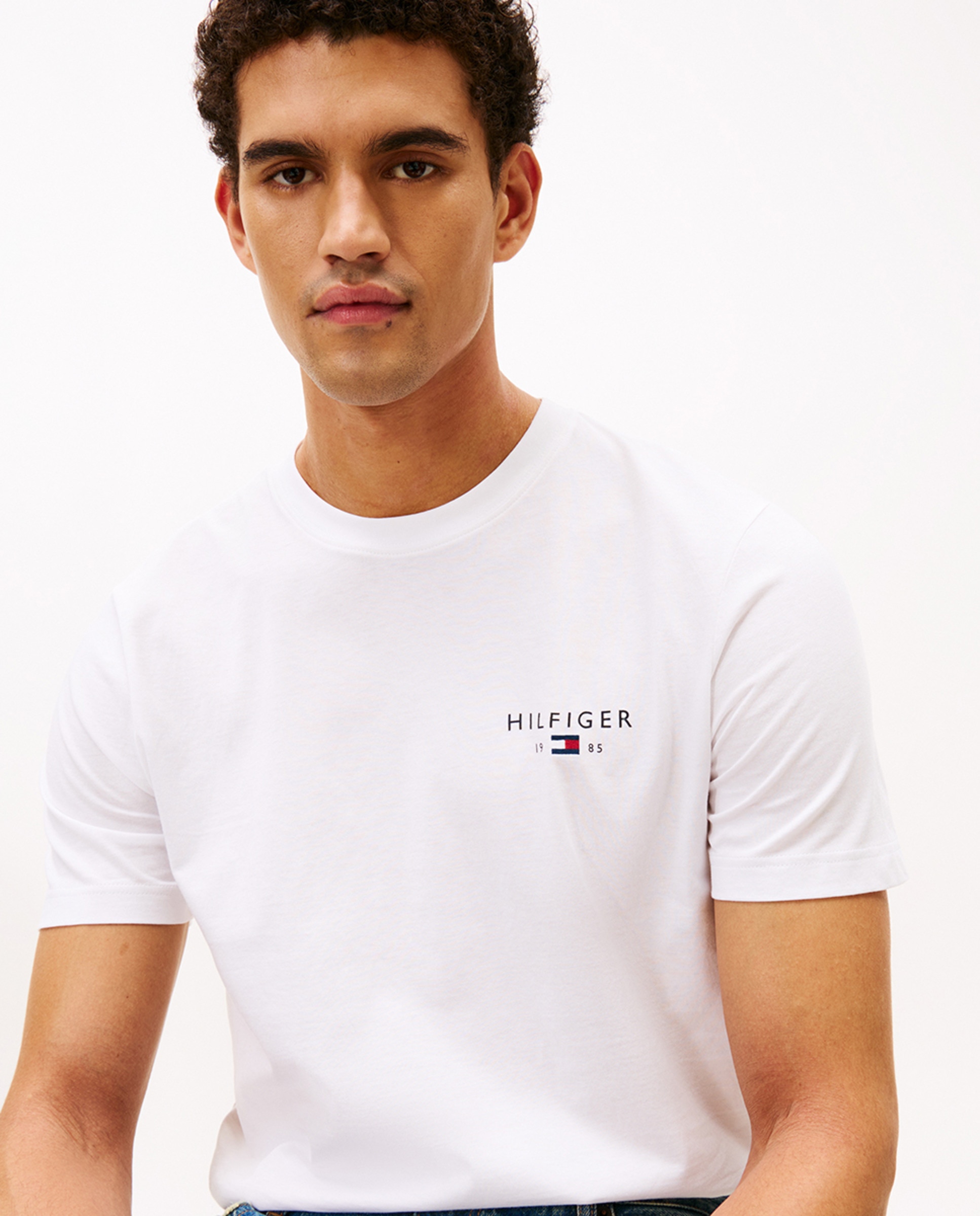 Camiseta Oversize Con Cuello Redondo Blanco - Uruguay