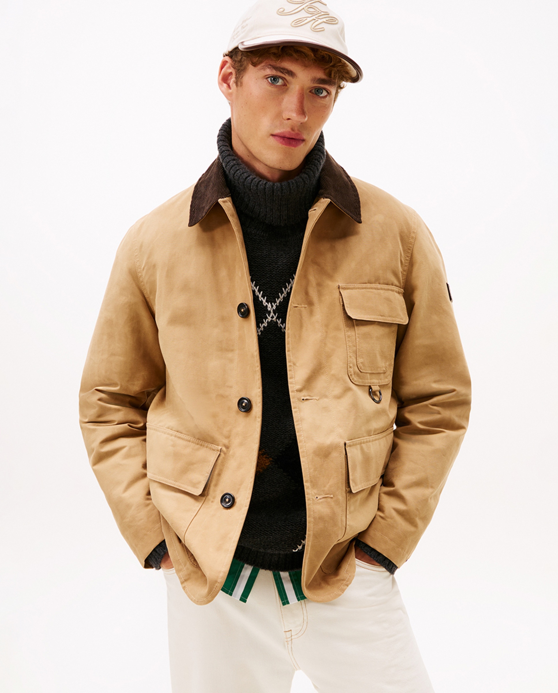 Imagem 0 de Blusão Encerado com Gola de Bombazina