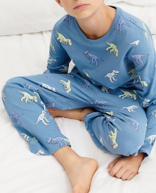 Imagen 0 de Pijama largo de niño con dinosaurios