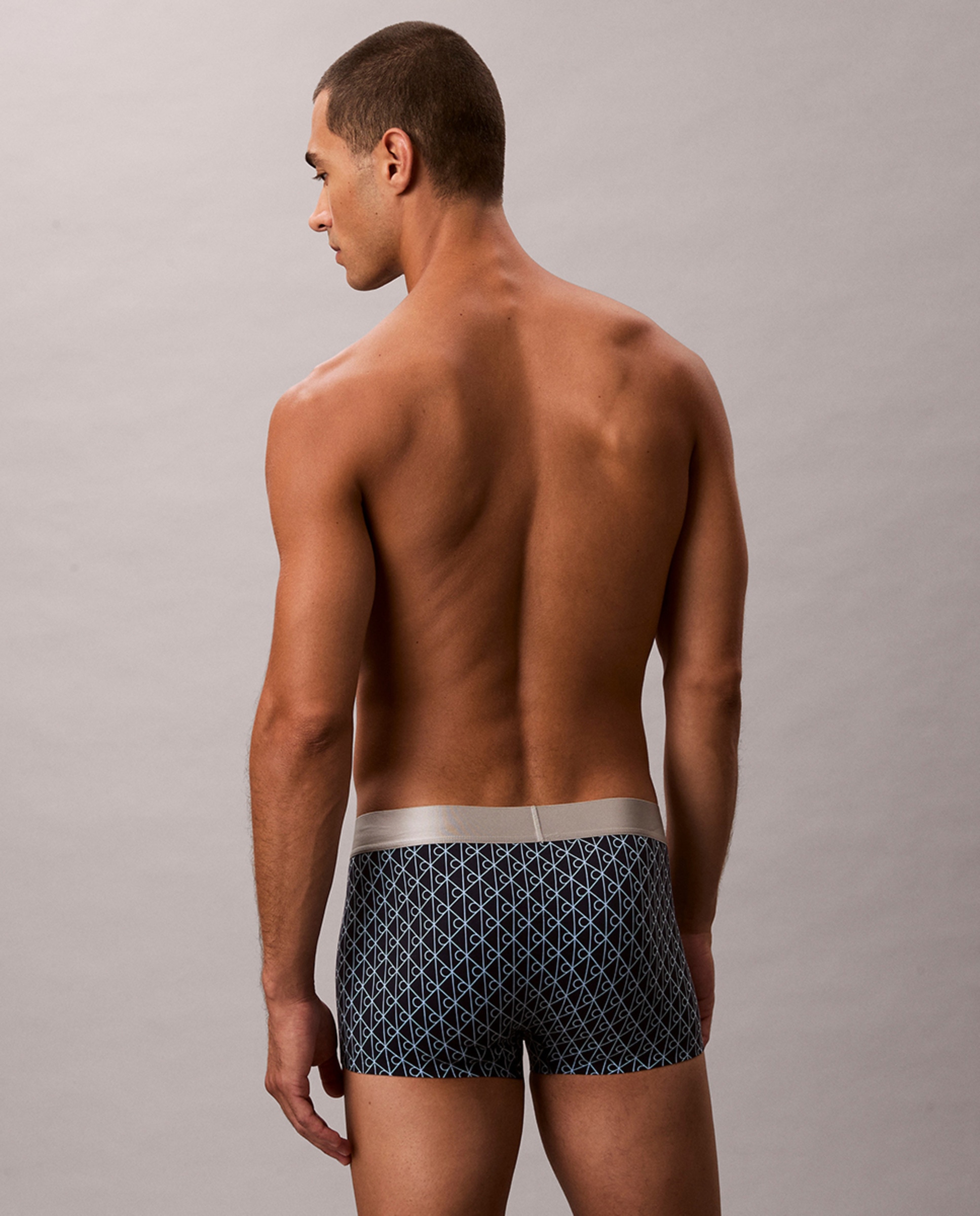 Pack de 3 Boxers Compridos - Icon Cotton Stretch Azul-5