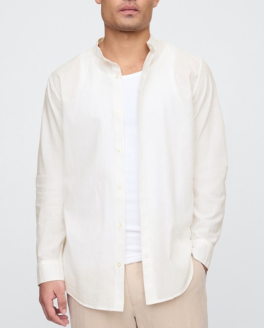 Imagen 0 de Camisa de hombre de lino y algodón