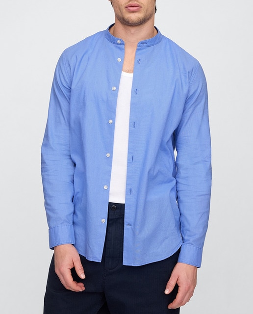 Imagen 0 de Camisa de hombre de lino y algodón