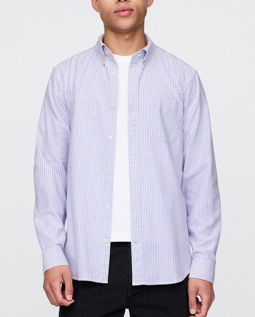 Imagen 0 de Camisa oxford de hombre manga larga rayas