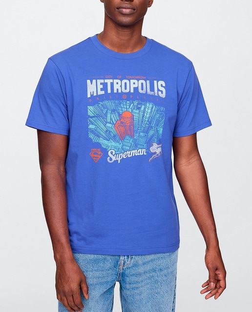 Imagen 0 de Camiseta manga corta de hombre con print frontal