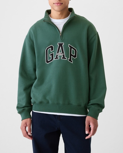 Imagen 0 de Jersey de hombre con cierre de media cremallera  y logotipo de Gap