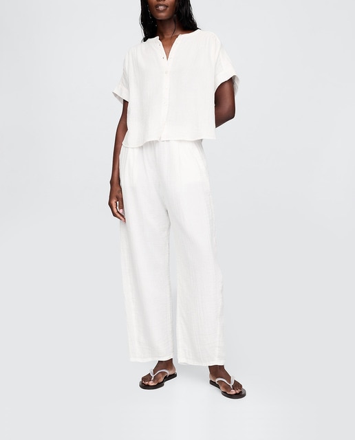 Imagen 0 de Pantalones barril de mujer con bolsillos