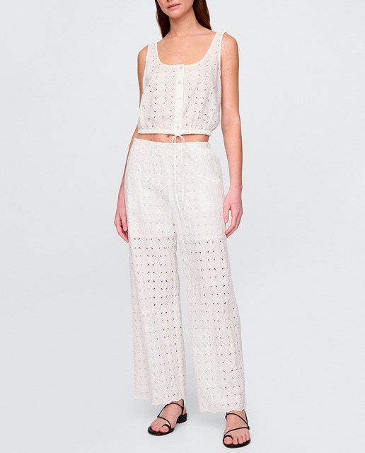Imagen 0 de Pantalones anchos de mujer con cintura elástica