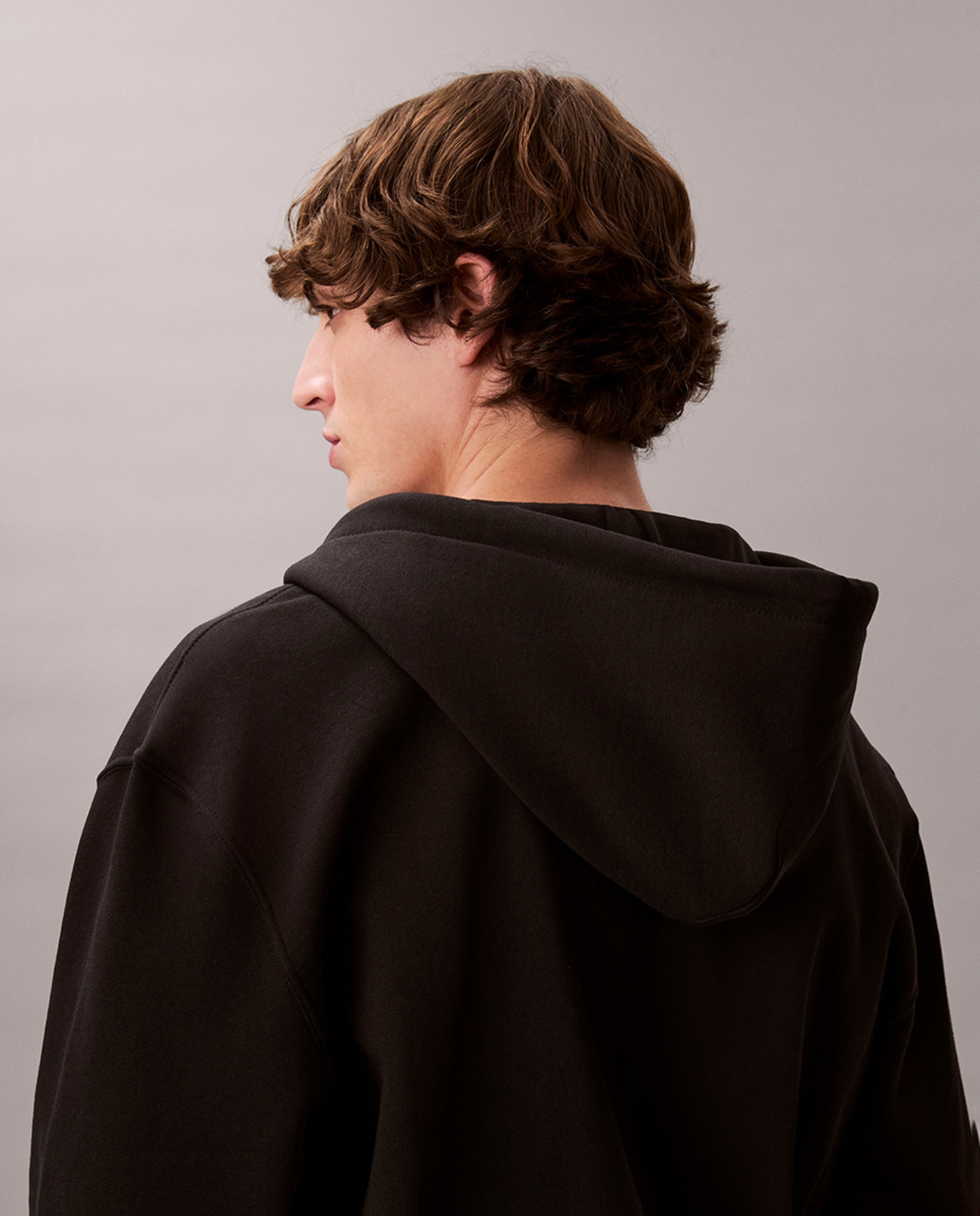 Sweatshirt com Fecho de Correr Preto-5