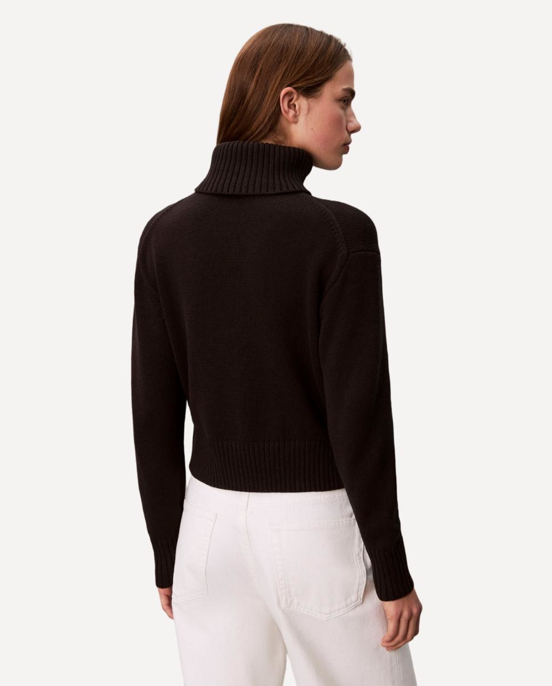 Camisola de Malha com Logótipo em Chenille Preto-2