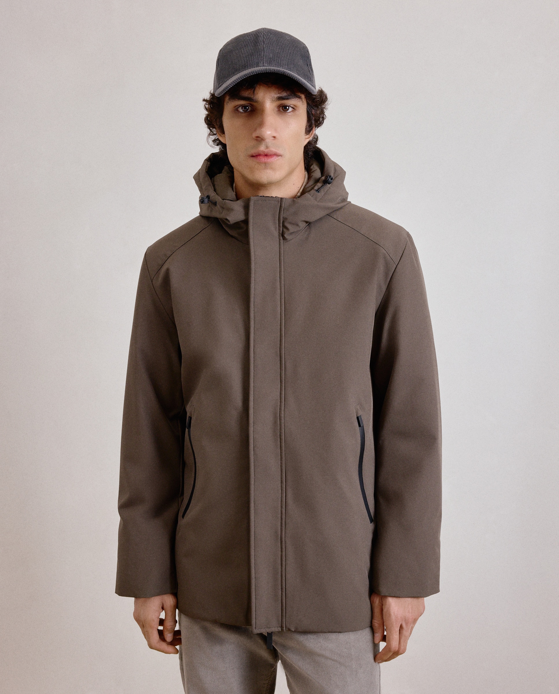 Parka Comprida Comfortech com Capuz Fixo Verde-2