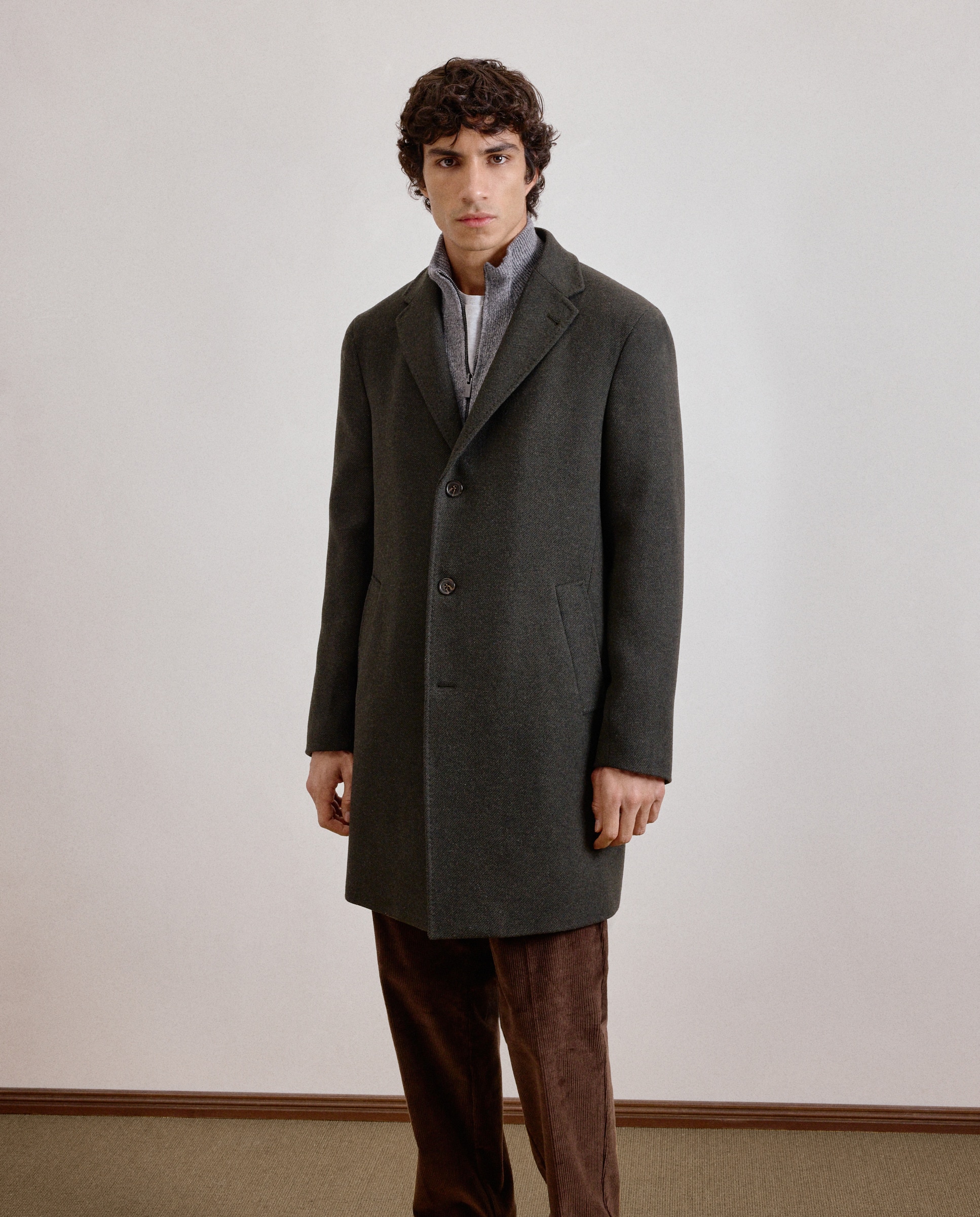 Sobretudo Diagonal Modulável - Verde Verde-escuro-2