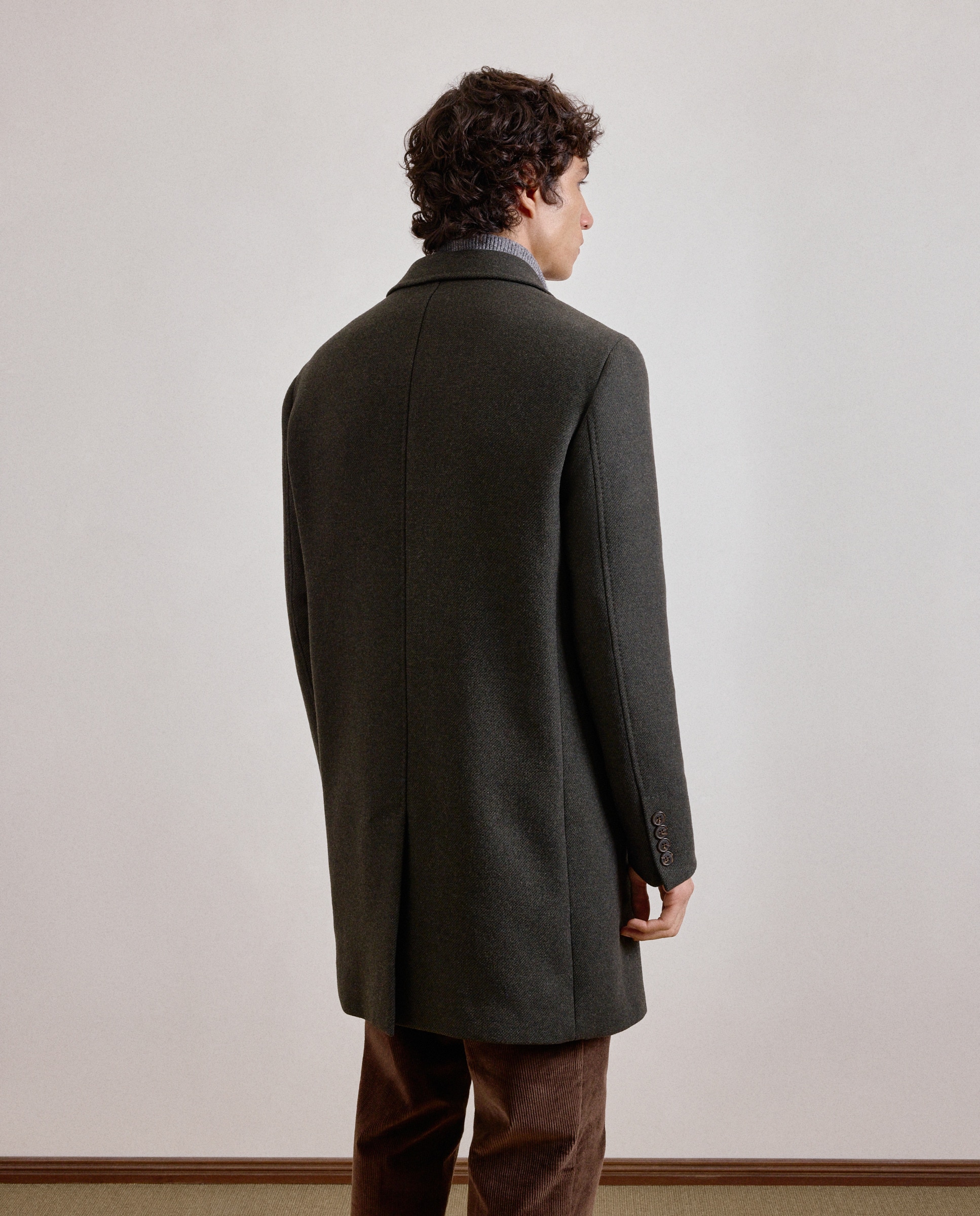 Sobretudo Diagonal Modulável - Verde Verde-escuro-4