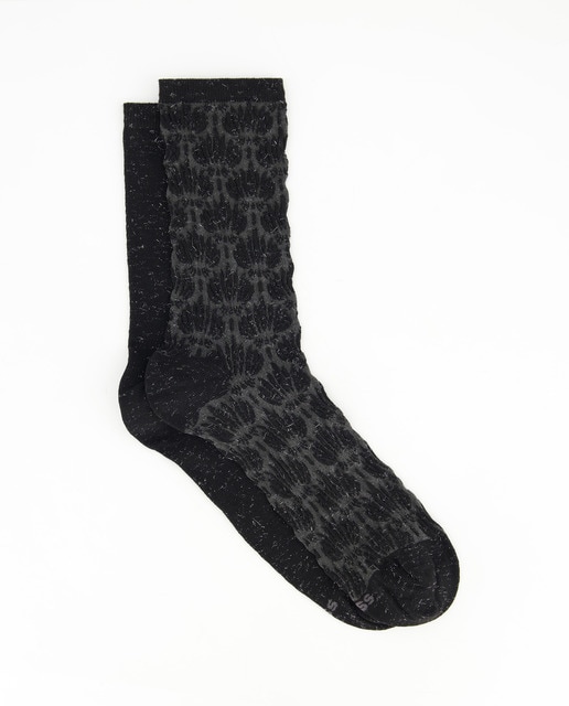 Imagem 0 de Pack de Dois Pares de Meias com Motivo Orgânico em Tecido 3D