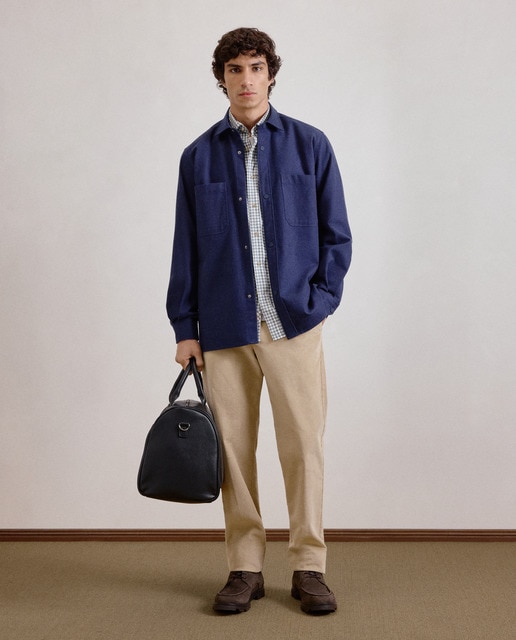 Imagem 0 de Calças Desportivas Regular em Bombazina de Algodão Elastómero