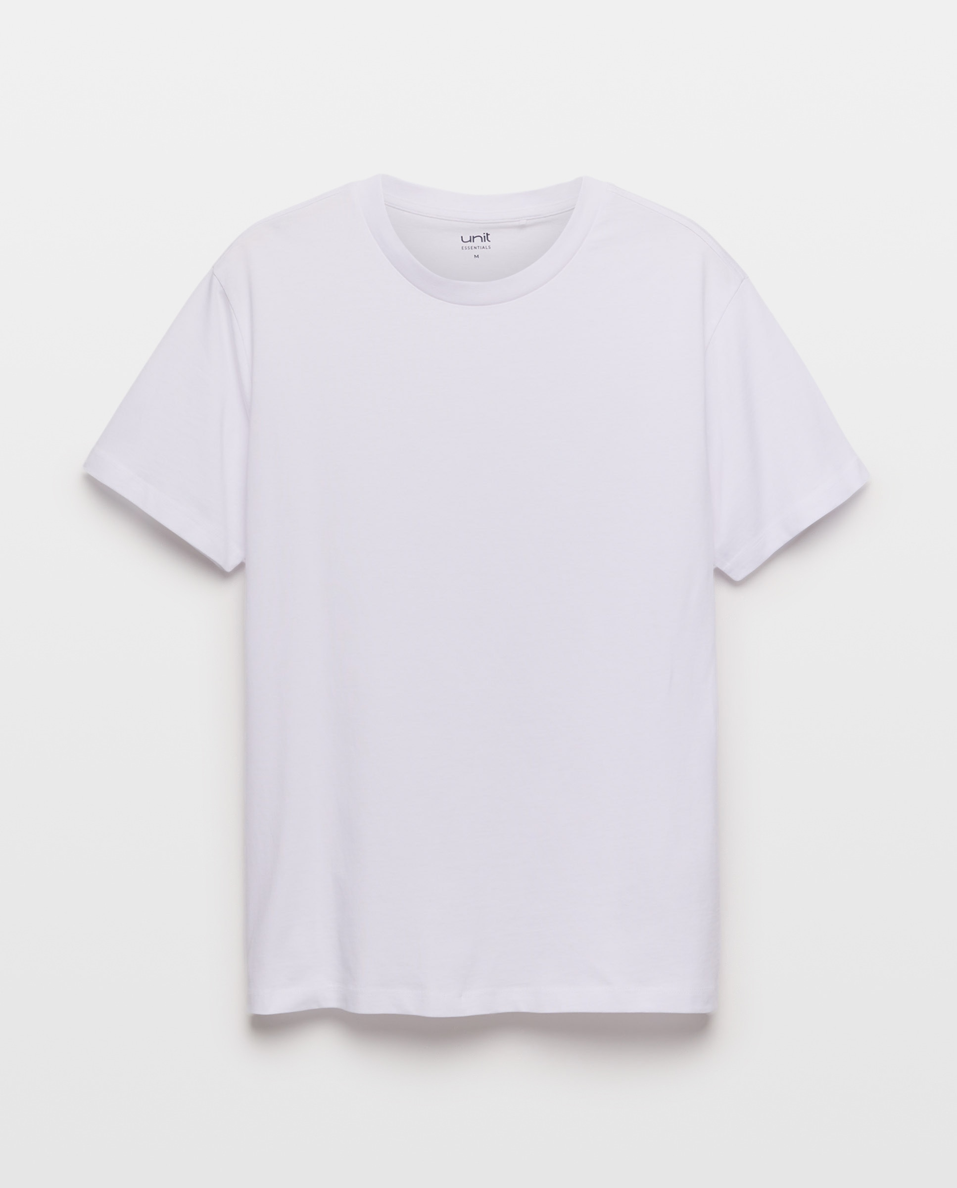 Camiseta de hombre manga corta cuello pico básica Blanco-4