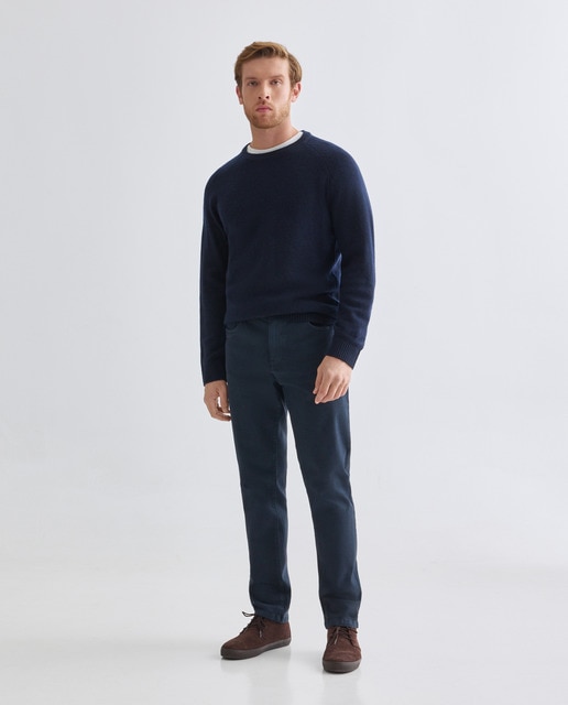 Imagen 0 de Pantalón hombre cinco bolsillos efecto lavado slim fit