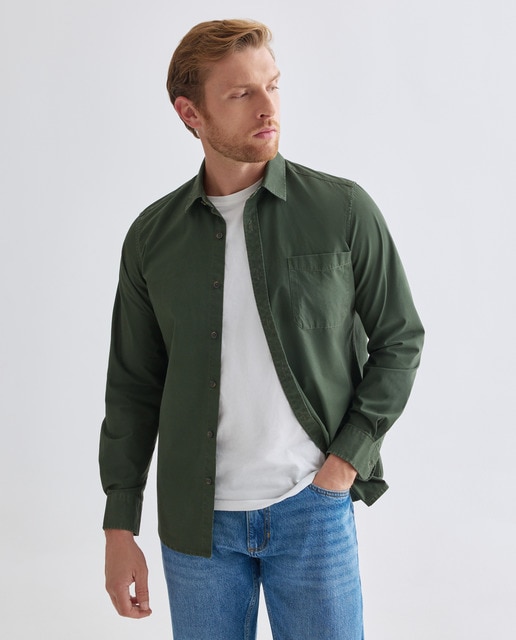 Imagen 0 de Camisa sport hombre efecto lavado