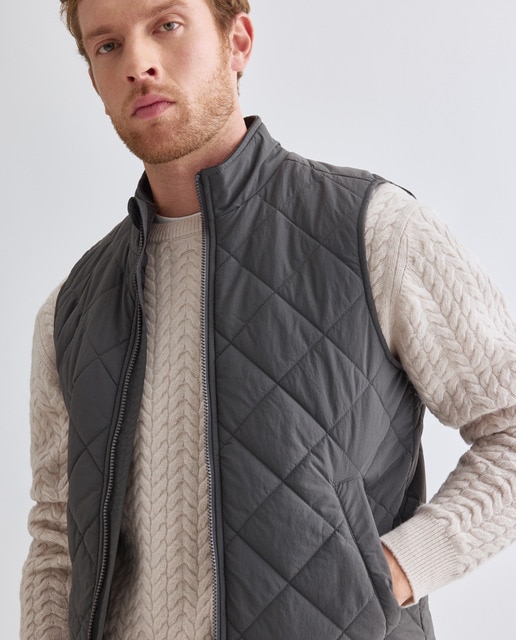 Imagen 0 de Chaleco hombre acolchado rombos reciclado