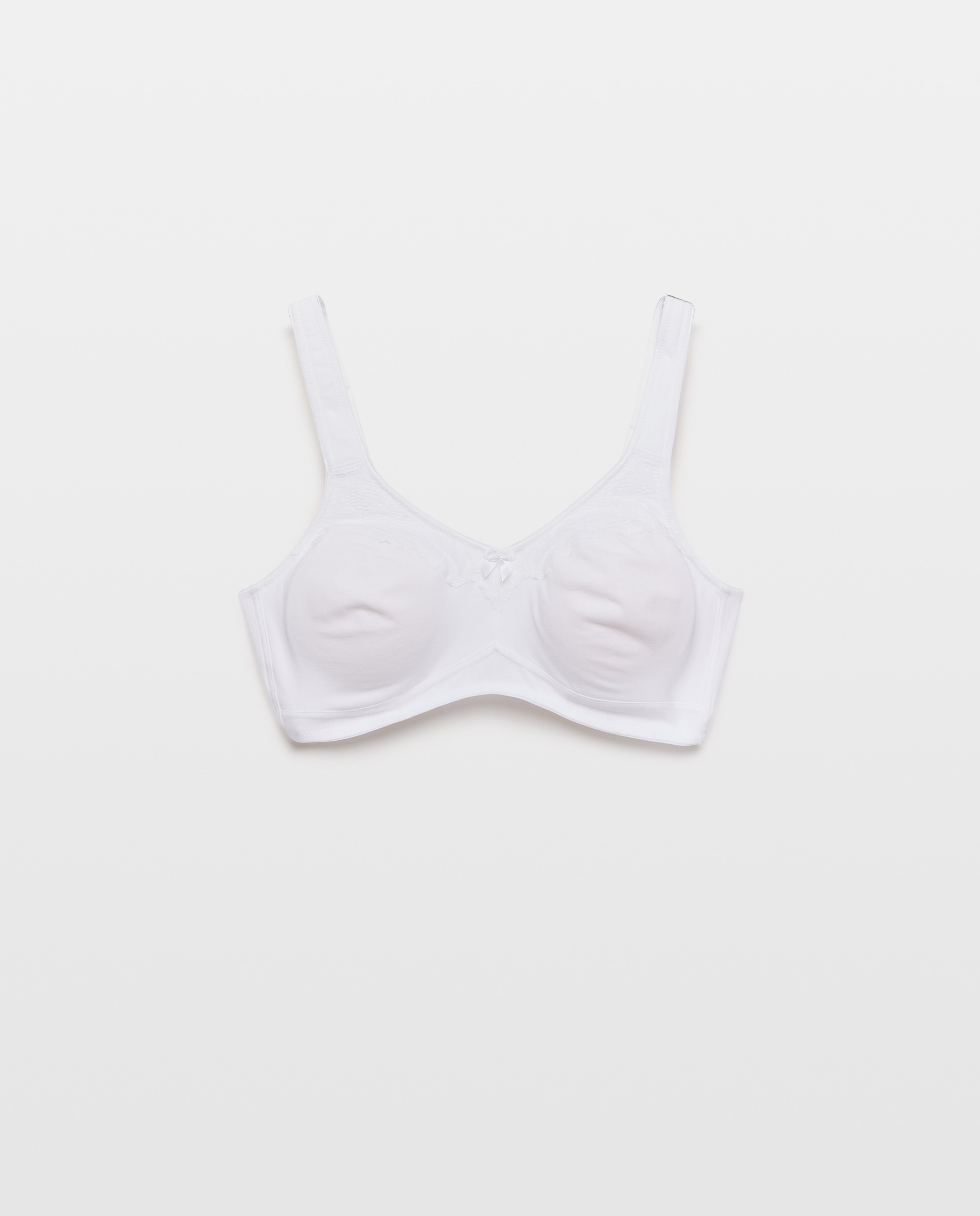 Soutien Redutor de Algodão sem Aro Branco-1