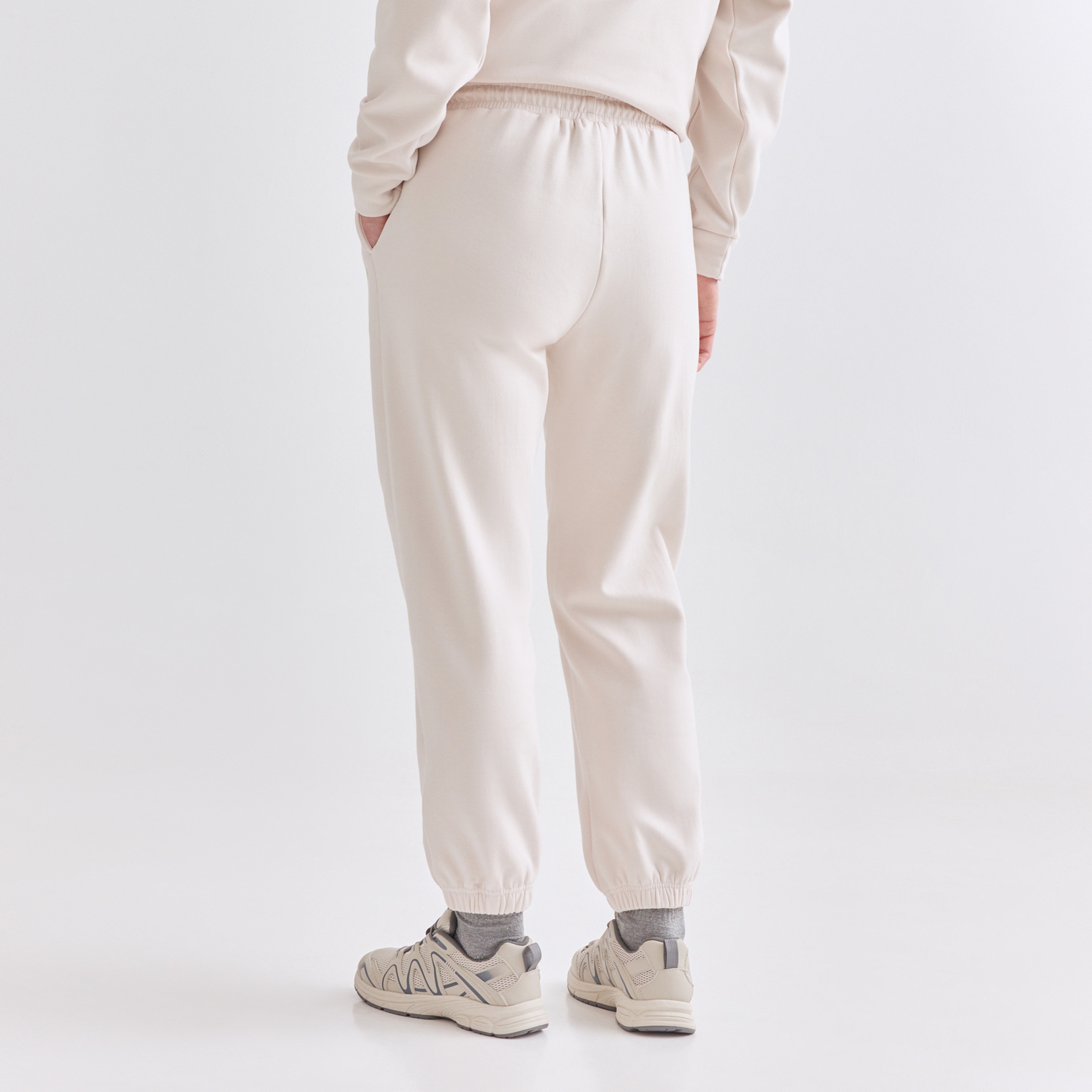 Pantalón Jogger Modal Perchado Blanco-3