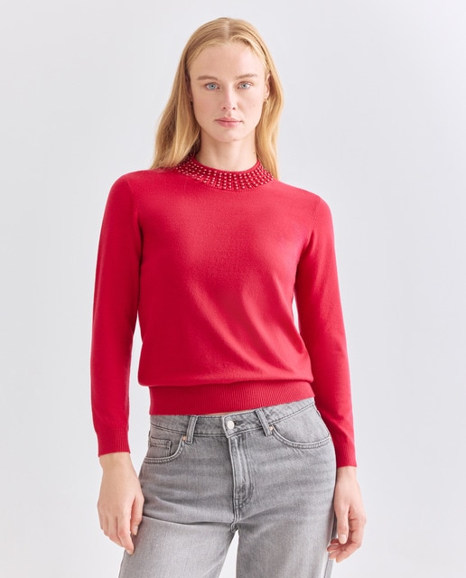 Imagem 0 de Camisola de malha lisa com manga comprida