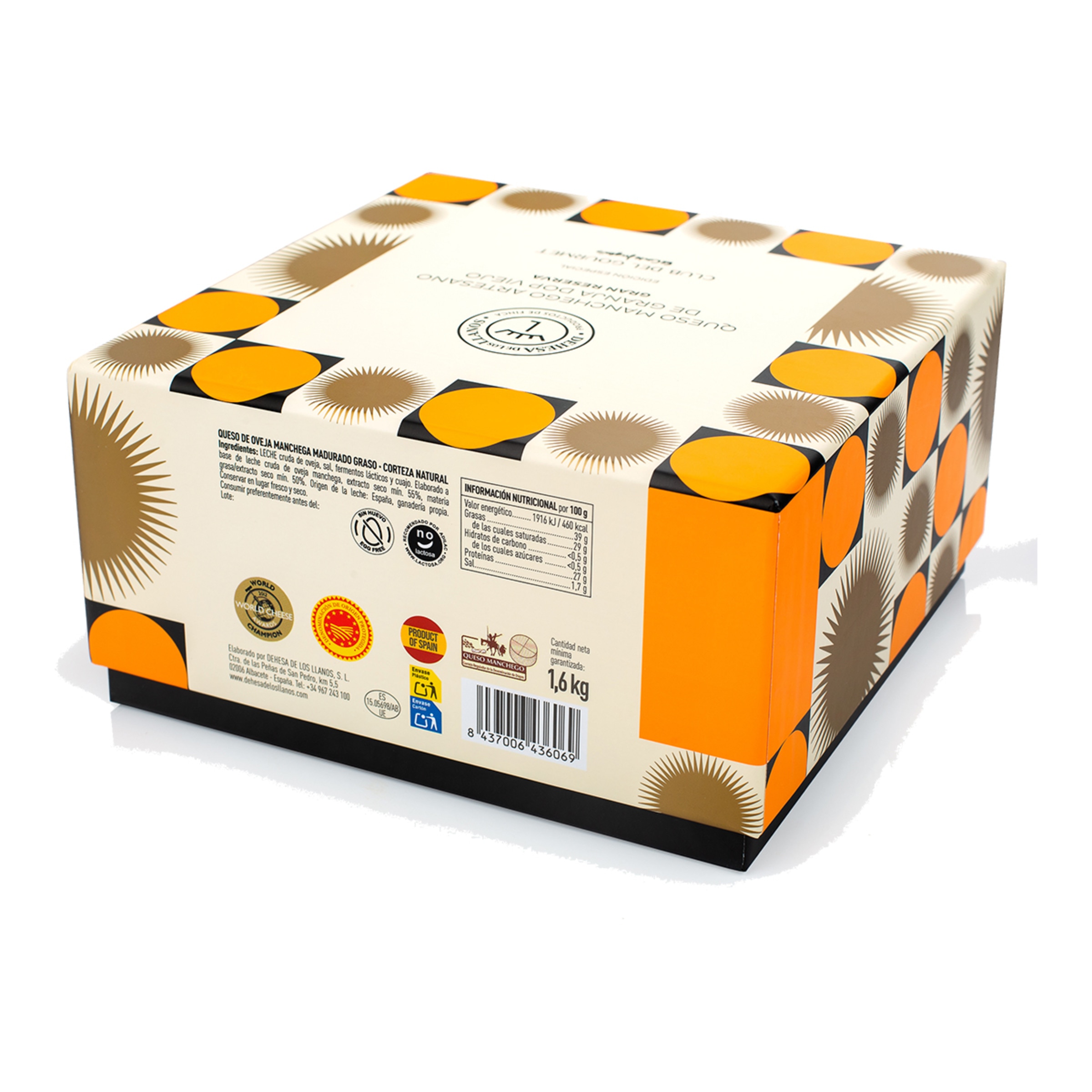 Queso manchego artesano de granja DOP viejo Gran Reserva Dehesa de los Llanos 2