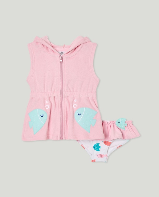 Imagen 0 de Conjunto de bebé niña rizo pececitos