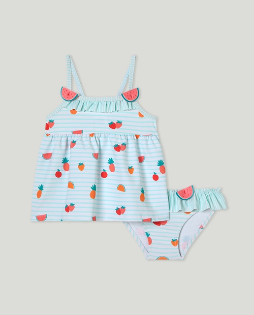 Imagen 0 de Conjunto individual de bebé niña con print de frutas