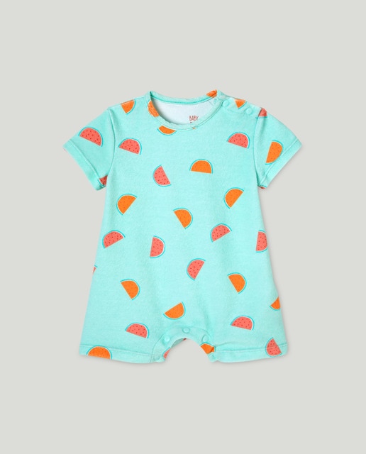 Imagen 0 de Pelele de bebé niña con frutas