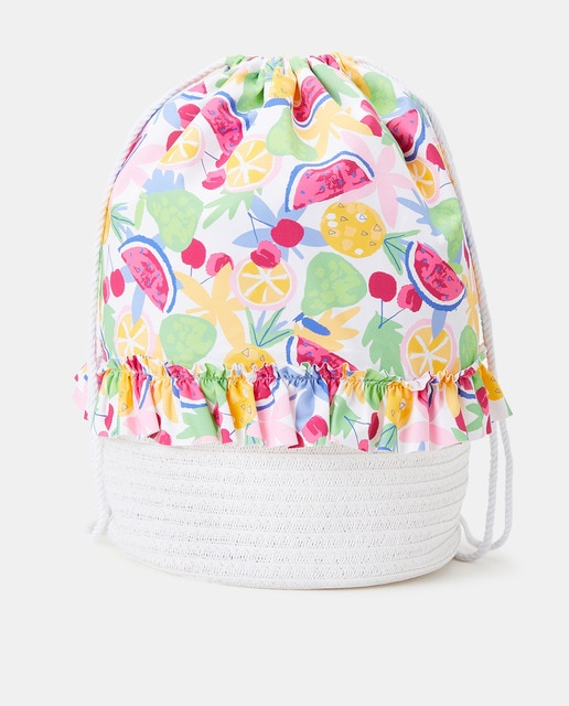 Imagen 0 de Petate de niña con estampado frutas