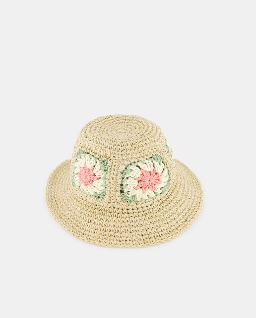 Imagen 0 de Sombrero crochet de niña con flores