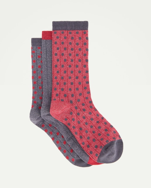 Imagen 0 de Pack 3 calcetines mujer con brillo