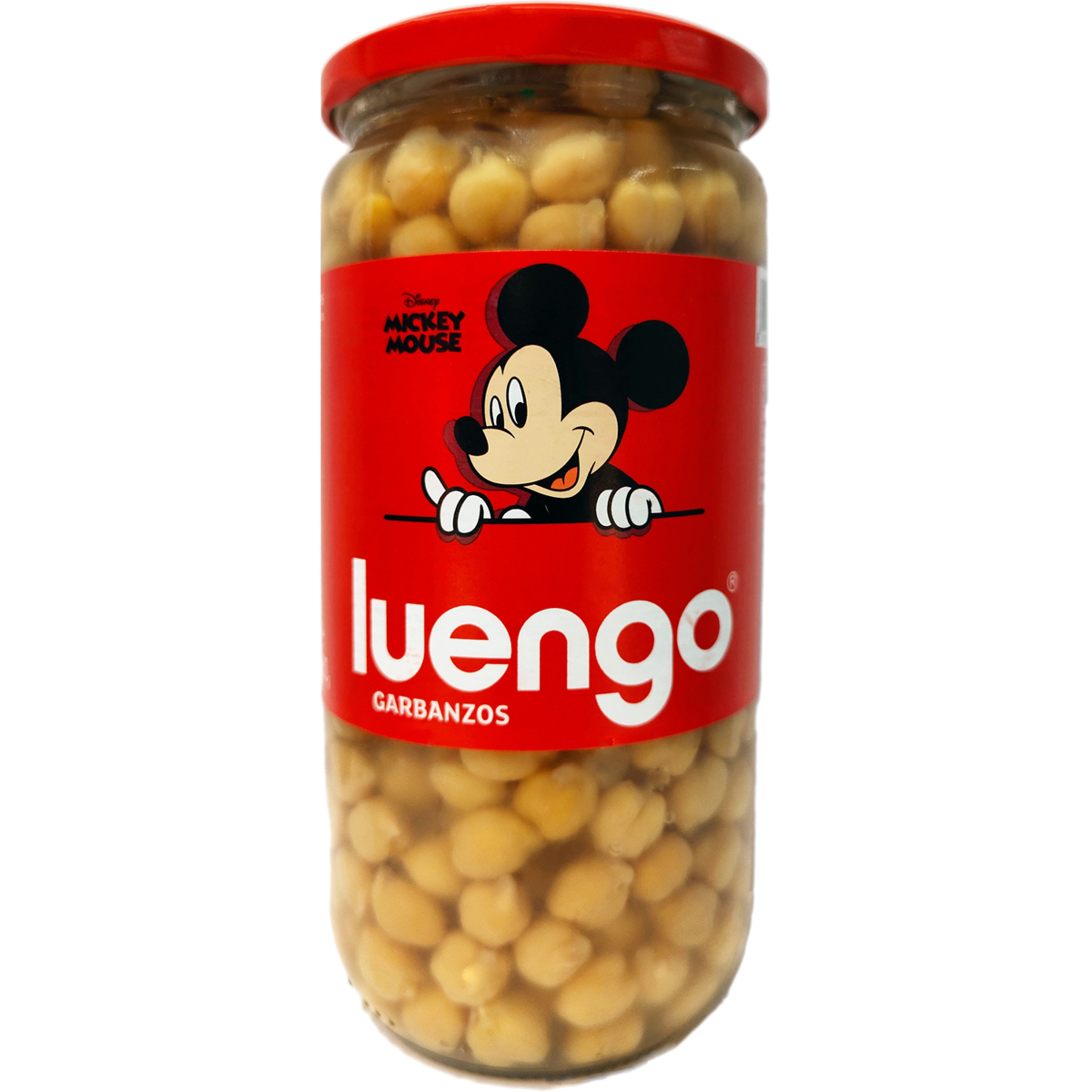 garbanzos cocidos Disney Mickey Mouse frasco 600 g neto escurrido