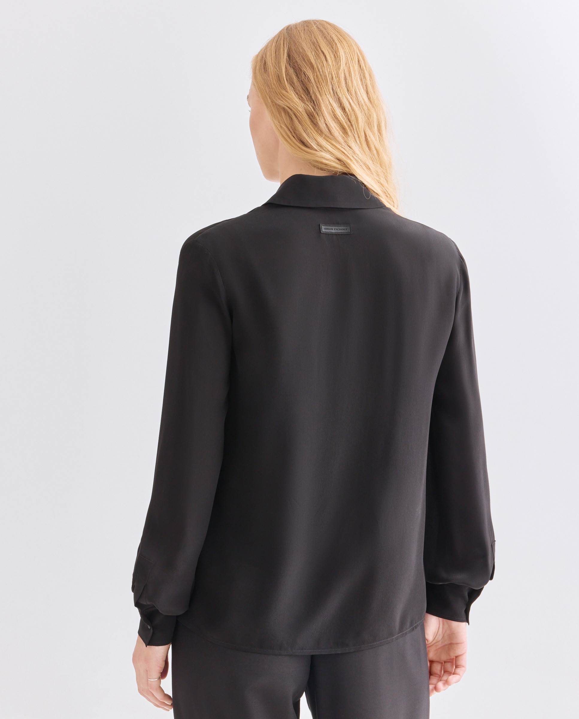 Camisa de Crepe com Top Interior Preto-3