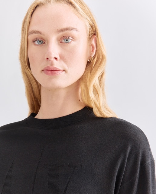 Imagem 0 de Camisola de Malha Merino com Logótipo Jacquard Icon