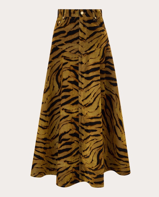 Imagem 0 de Saia comprida de algodão estampada