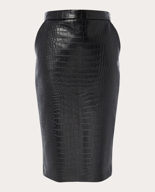 Imagen 0 de Falda midi de vinilo