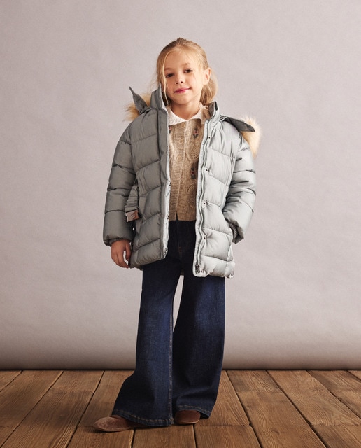 Imagem 0 de Blusão Acolchoado com Capuz Desmontável e Cinto